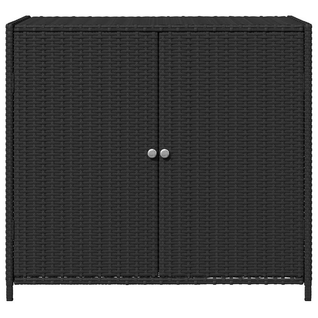 Putekasse svart 83x45x76 cm polyrotting