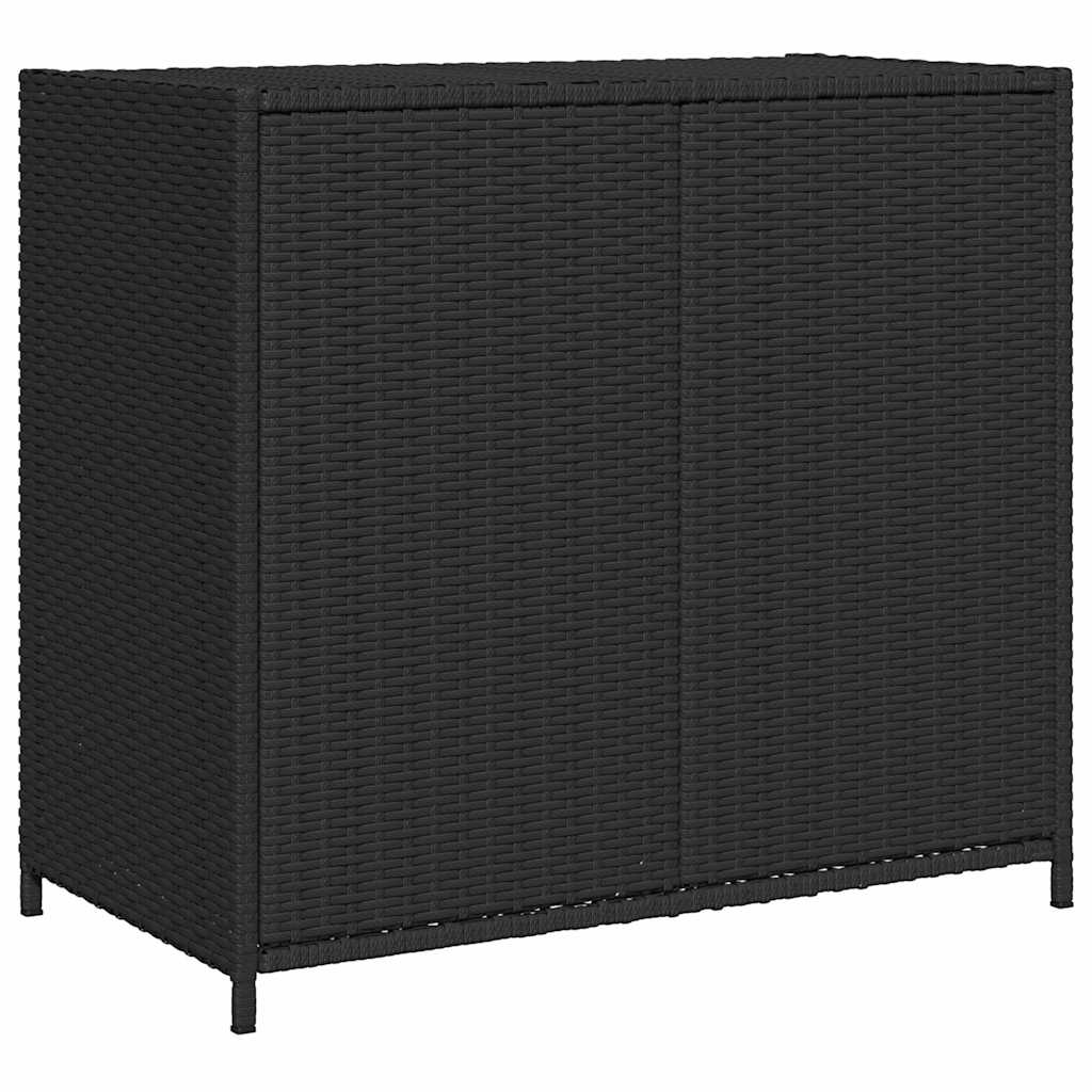 Putekasse svart 83x45x76 cm polyrotting