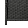 Putekasse svart 83x45x76 cm polyrotting