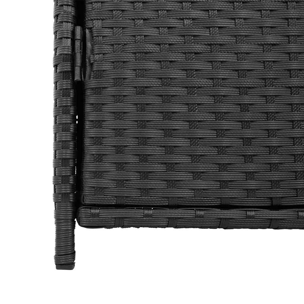 Putekasse svart 83x45x76 cm polyrotting