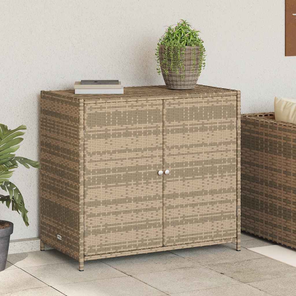 Putekasse beige 83x45x76 cm polyrotting