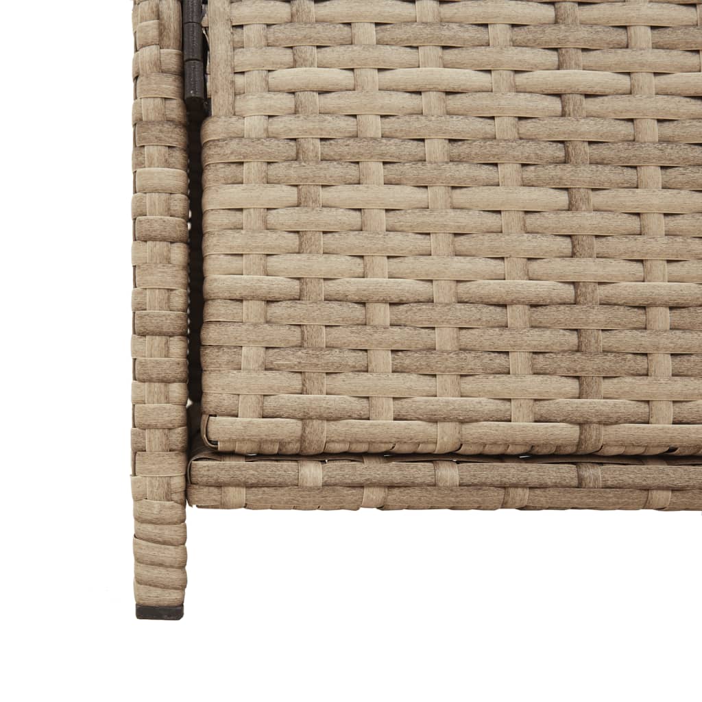 Putekasse beige 83x45x76 cm polyrotting