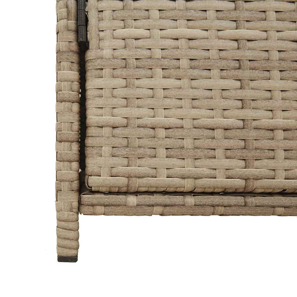 Putekasse beige 83x45x76 cm polyrotting