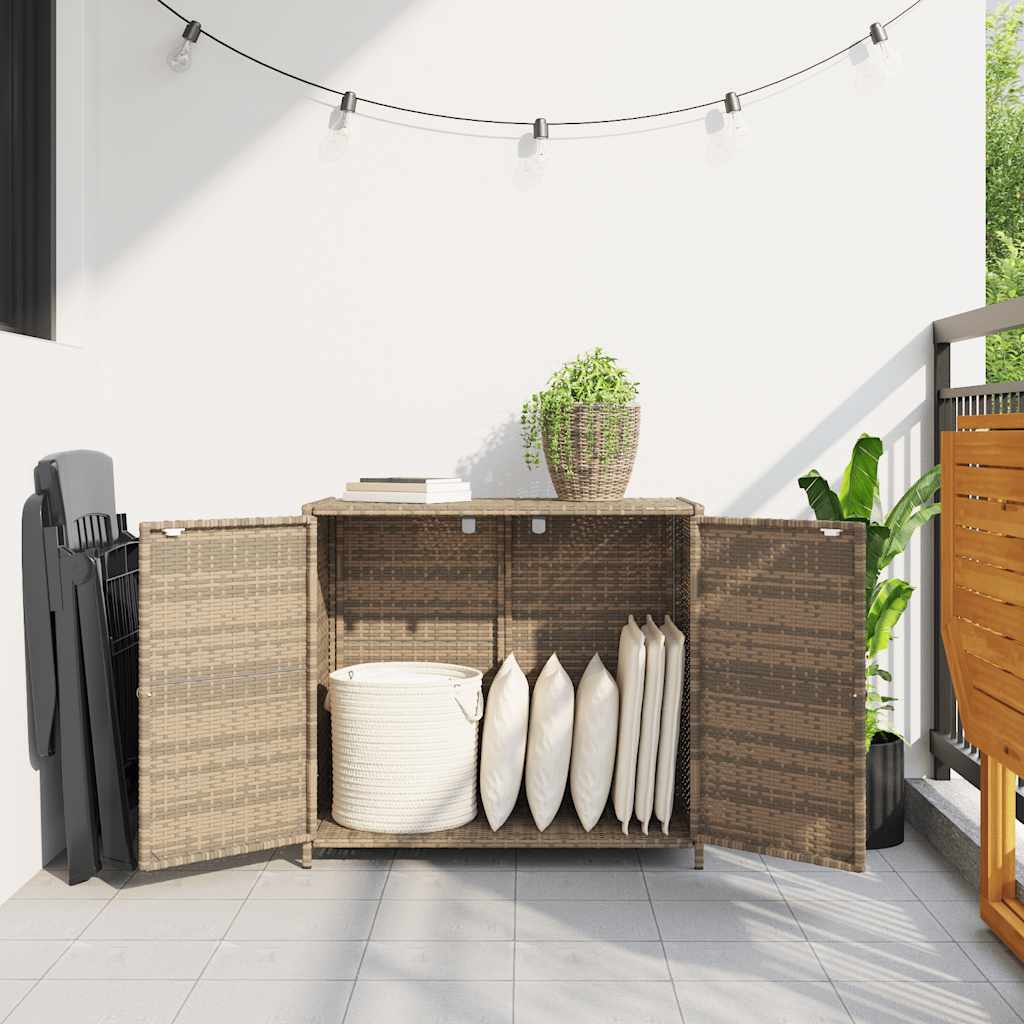 Putekasse beige 83x45x76 cm polyrotting