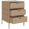 Putekasse beige 55x59x80 cm polyrotting