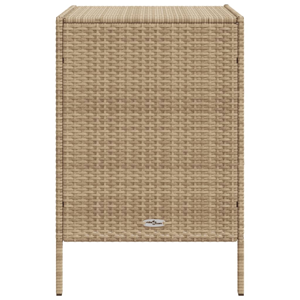 Putekasse beige 55x59x80 cm polyrotting