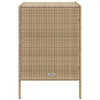 Putekasse beige 55x59x80 cm polyrotting