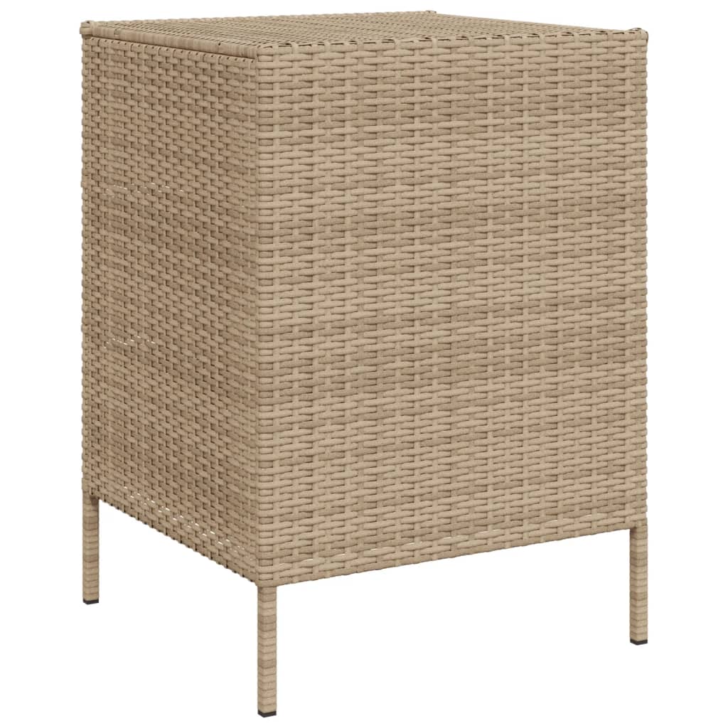 Putekasse beige 55x59x80 cm polyrotting
