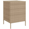 Putekasse beige 55x59x80 cm polyrotting