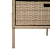 Putekasse beige 55x59x80 cm polyrotting