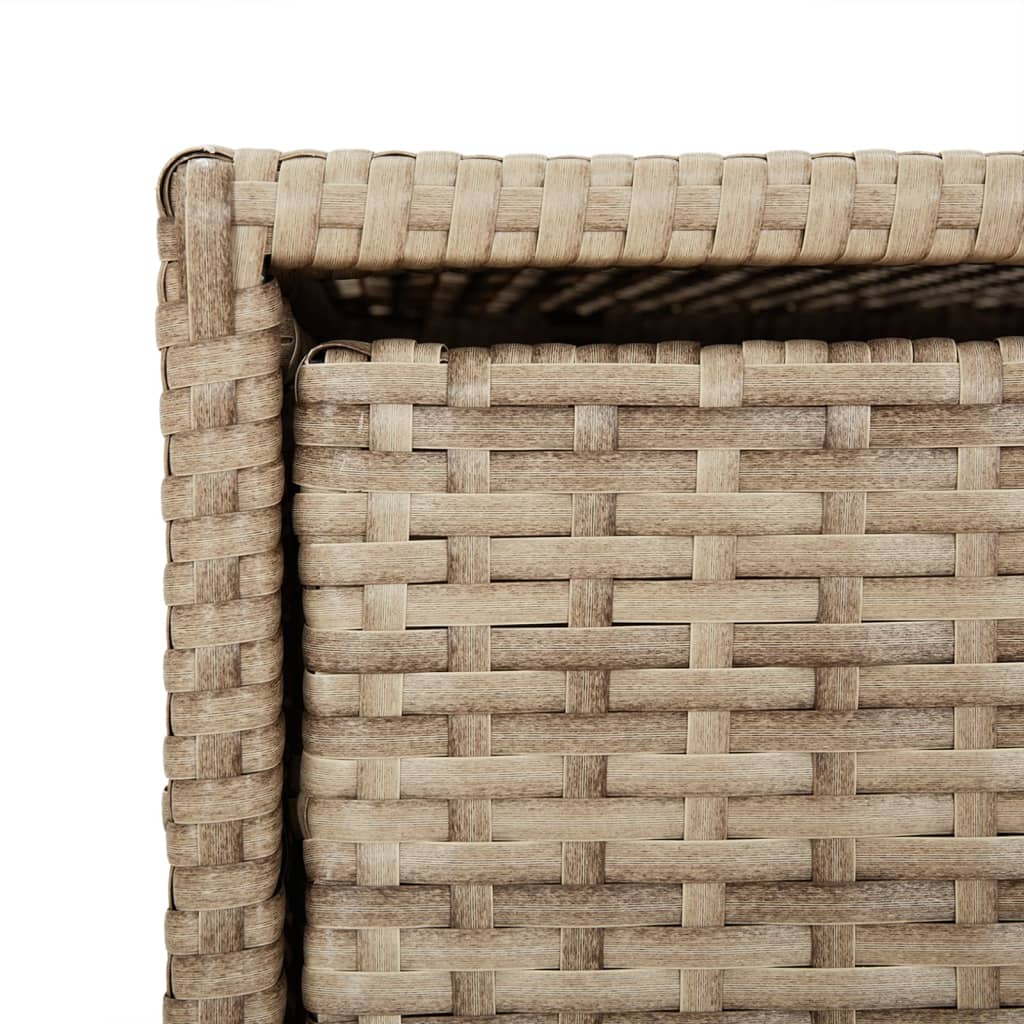 Putekasse beige 55x59x80 cm polyrotting