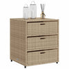 Putekasse beige 55x59x69 cm polyrotting