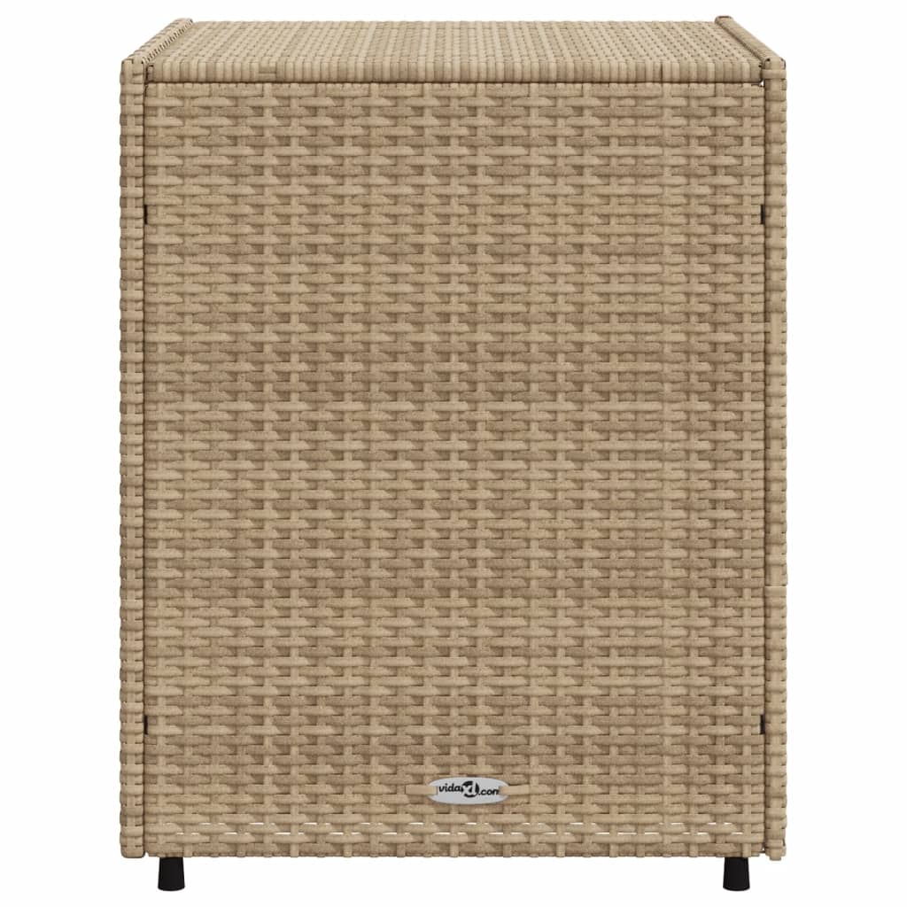 Putekasse beige 55x59x69 cm polyrotting