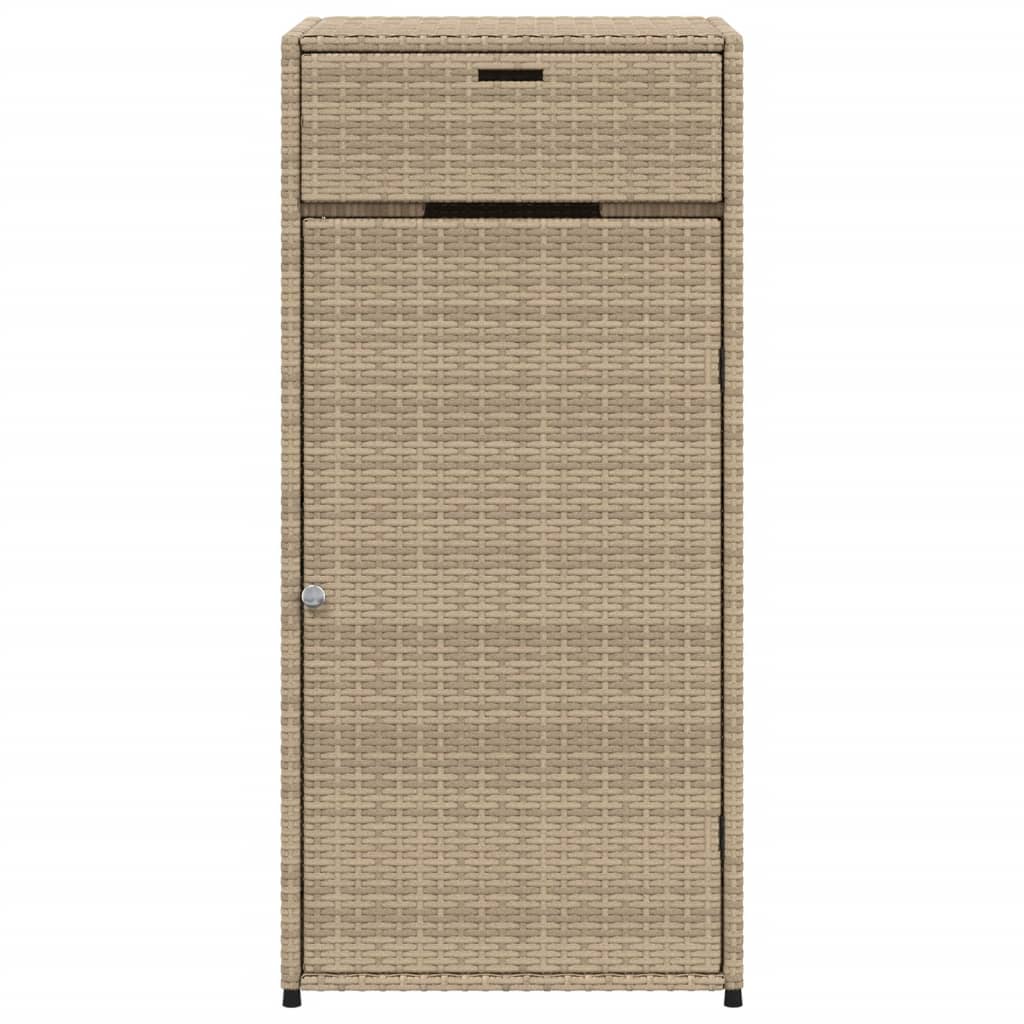 Putekasse beige 55x55x111 cm polyrotting