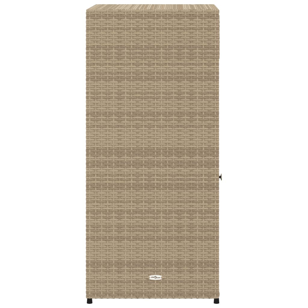 Putekasse beige 55x55x111 cm polyrotting