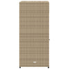 Putekasse beige 55x55x111 cm polyrotting