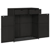 Putekasse svart 105x55x113 cm polyrotting