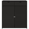 Putekasse svart 105x55x113 cm polyrotting
