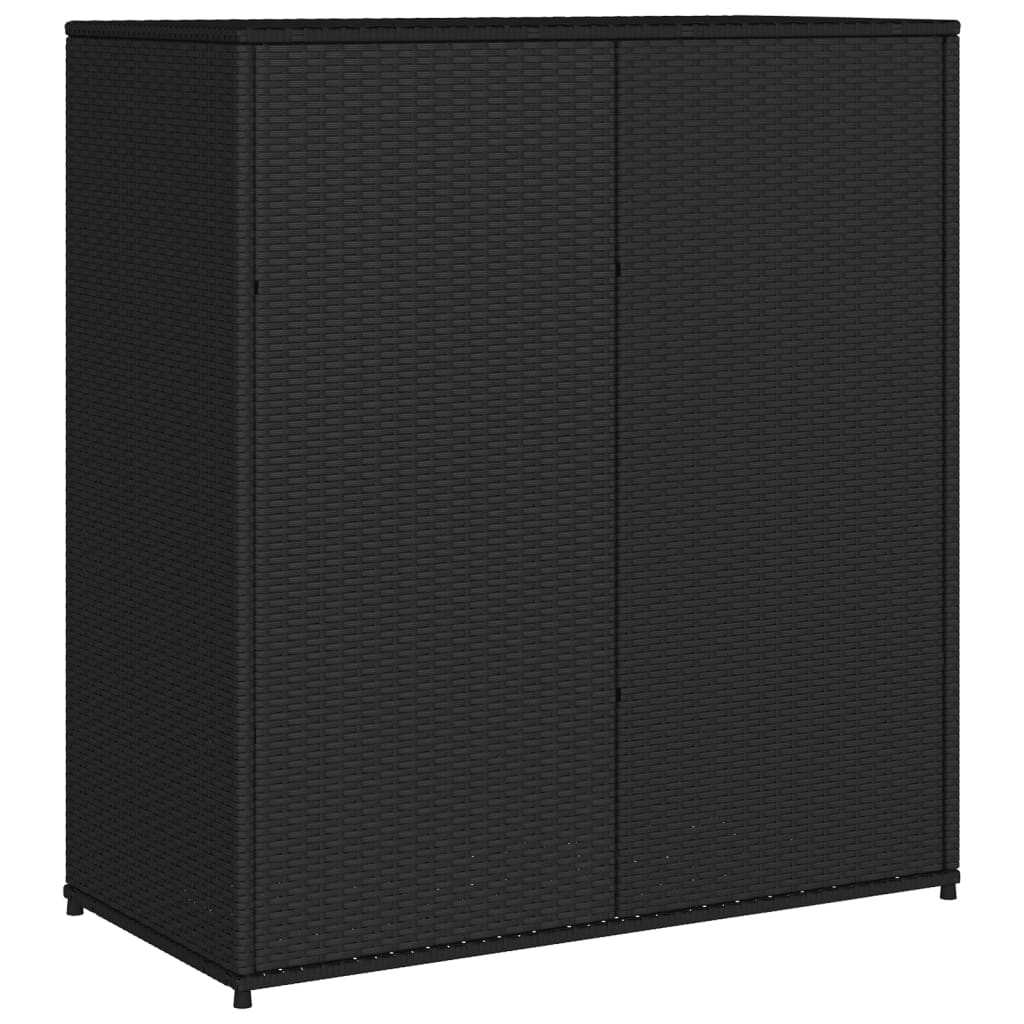 Putekasse svart 105x55x113 cm polyrotting