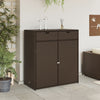Putekasse brun 105x55x113 cm polyrotting