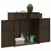 Putekasse brun 105x55x113 cm polyrotting