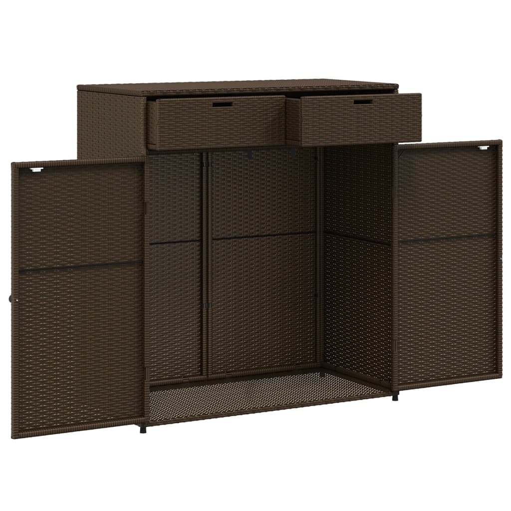 Putekasse brun 105x55x113 cm polyrotting