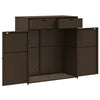 Putekasse brun 105x55x113 cm polyrotting