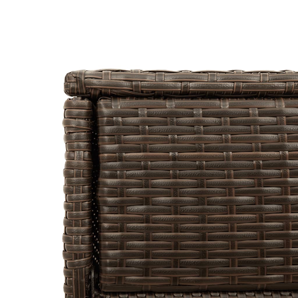 Putekasse brun 105x55x113 cm polyrotting