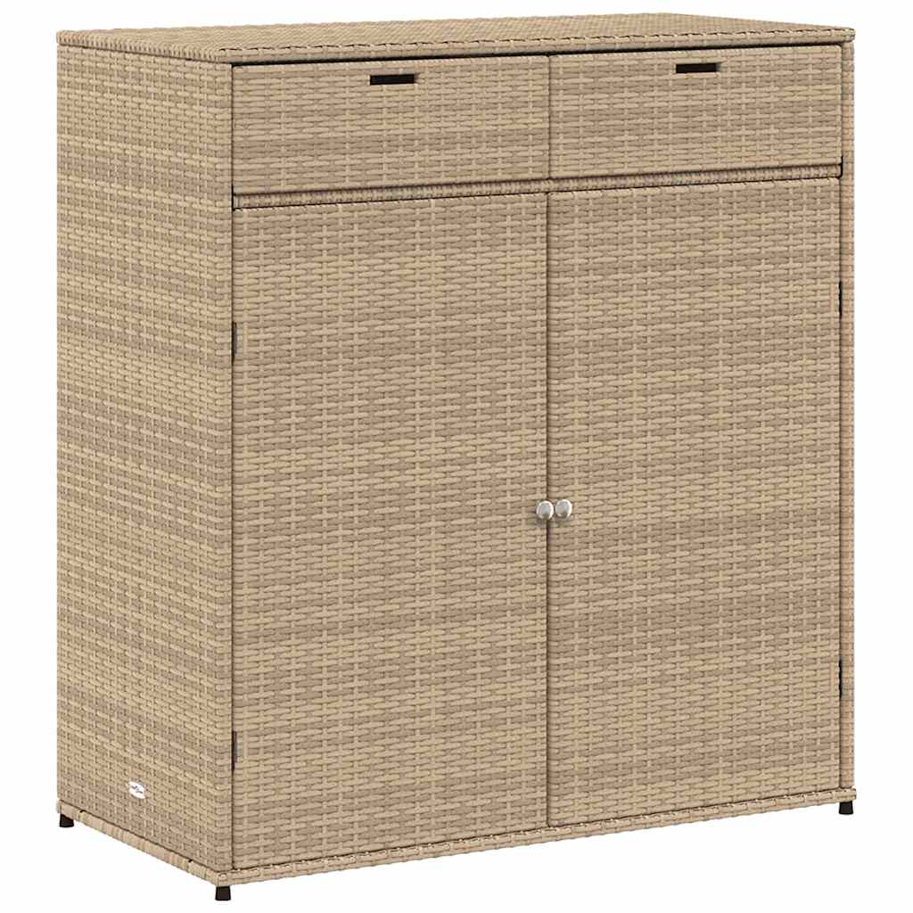 Putekasse beige 105x55x113 cm polyrotting