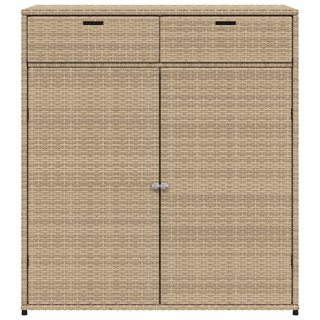 Putekasse beige 105x55x113 cm polyrotting