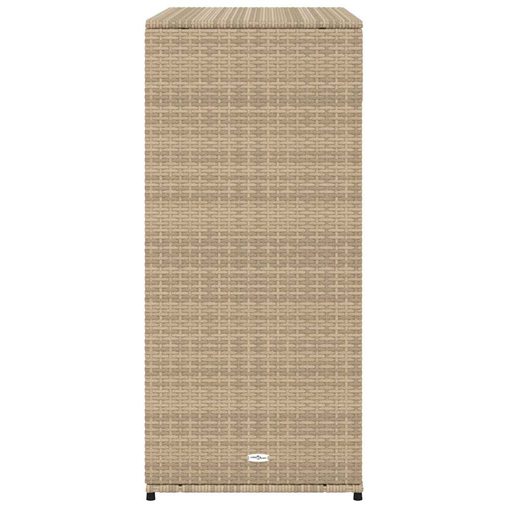 Putekasse beige 105x55x113 cm polyrotting