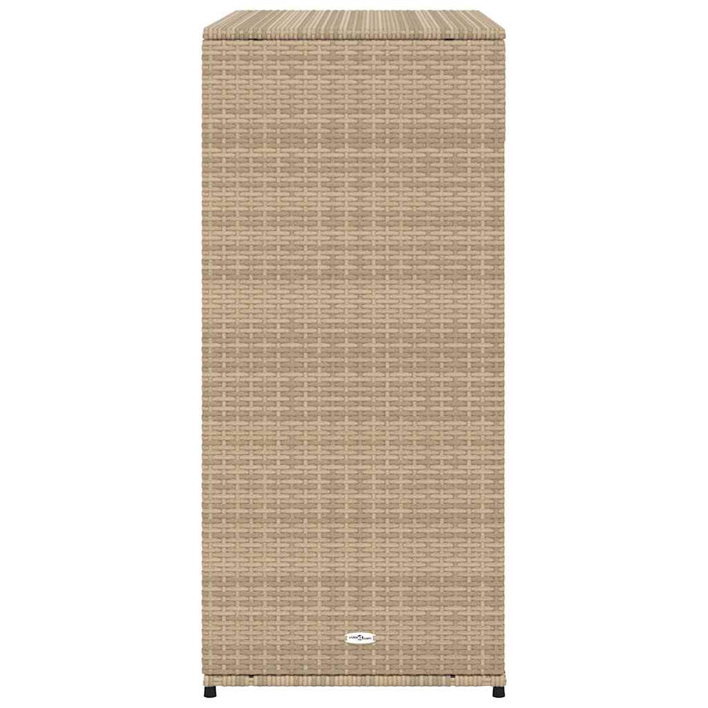 Putekasse beige 105x55x113 cm polyrotting