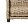 Putekasse beige 105x55x113 cm polyrotting