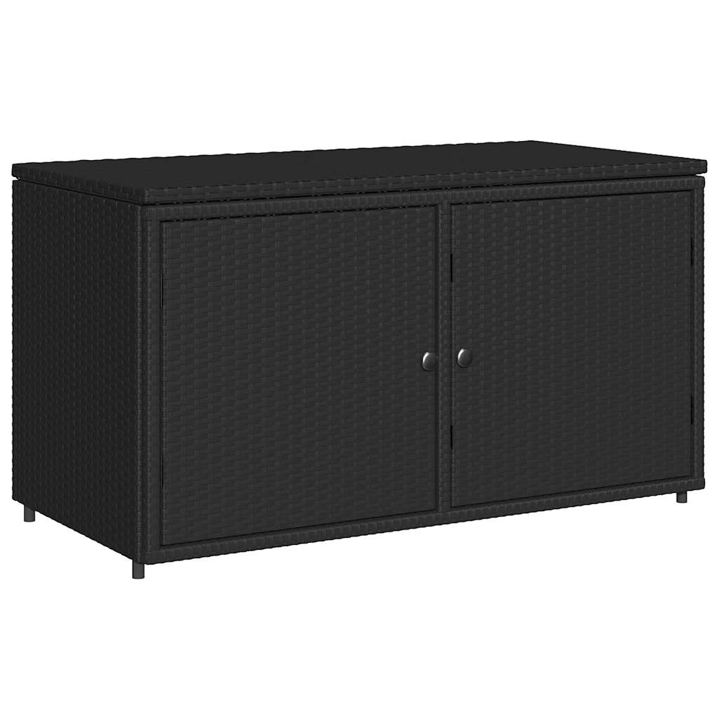Putekasse svart 110x55x60,5 cm polyrotting