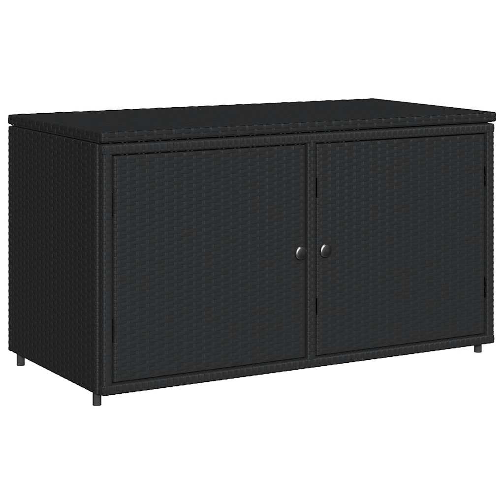 Putekasse svart 110x55x60,5 cm polyrotting