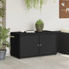 Putekasse svart 110x55x60,5 cm polyrotting