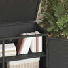 Putekasse svart 110x55x60,5 cm polyrotting