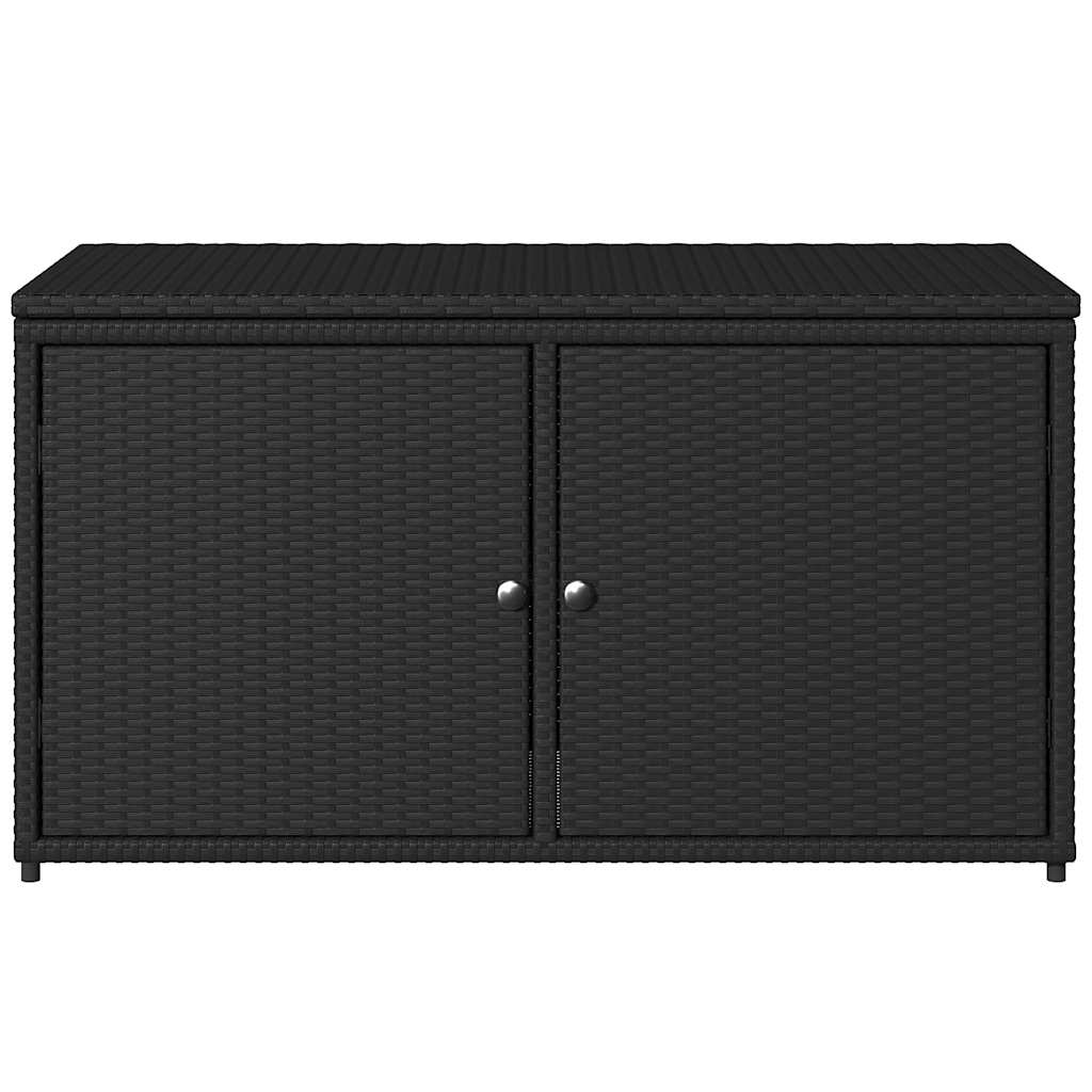 Putekasse svart 110x55x60,5 cm polyrotting