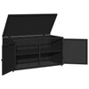 Putekasse svart 110x55x60,5 cm polyrotting