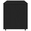Putekasse svart 110x55x60,5 cm polyrotting