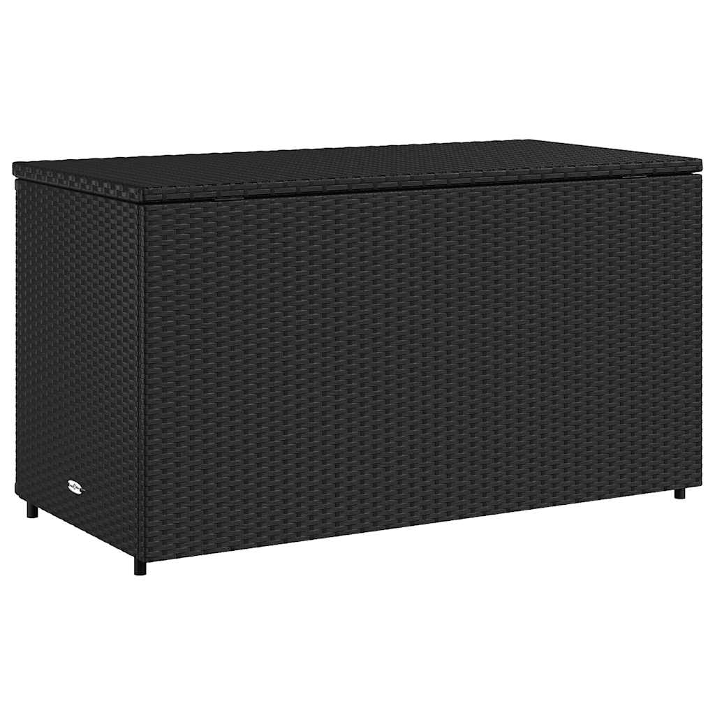Putekasse svart 110x55x60,5 cm polyrotting