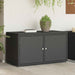 Putekasse svart 110x55x60,5 cm polyrotting