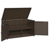 Putekasse brun 110x55x60,5 cm polyrotting