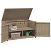 Putekasse beige 110x55x60,5 cm polyrotting