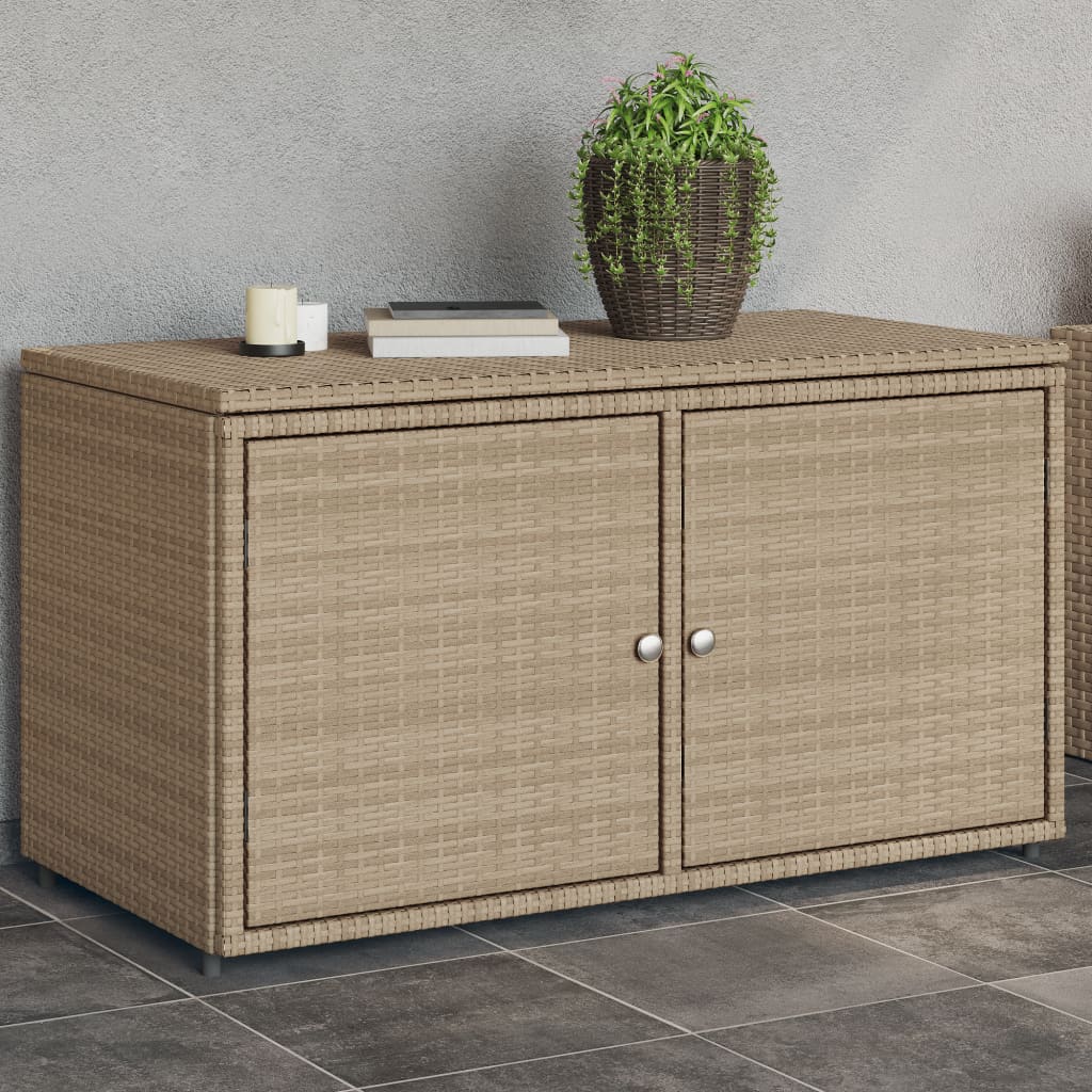 Putekasse beige 110x55x60,5 cm polyrotting