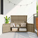 Putekasse beige 110x55x60,5 cm polyrotting