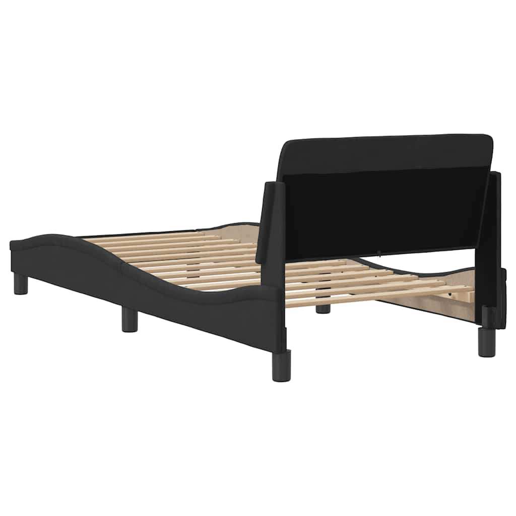 Sengeramme Dover svart 90x190 cm fløyel