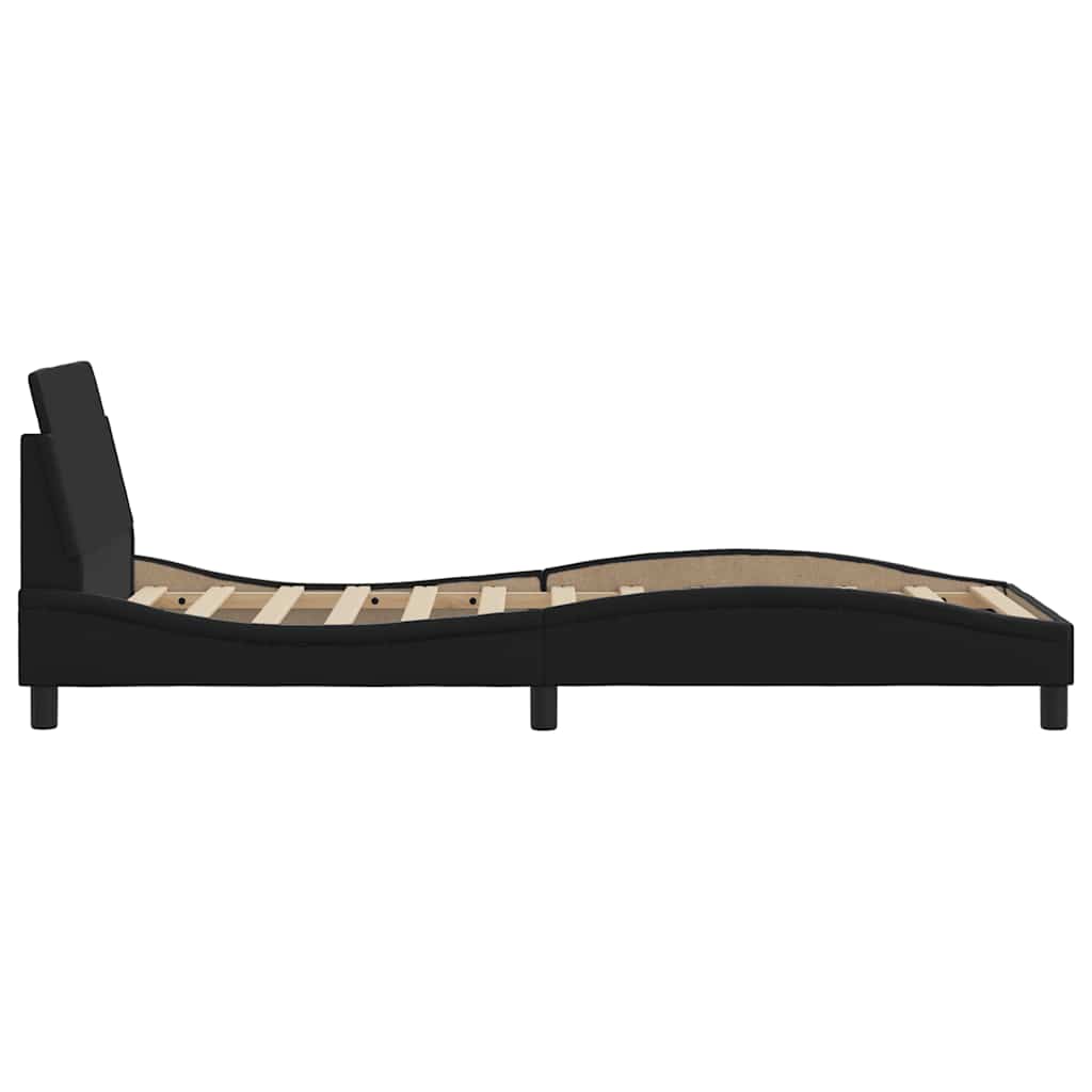 Sengeramme Dover svart 90x190 cm kunstlær