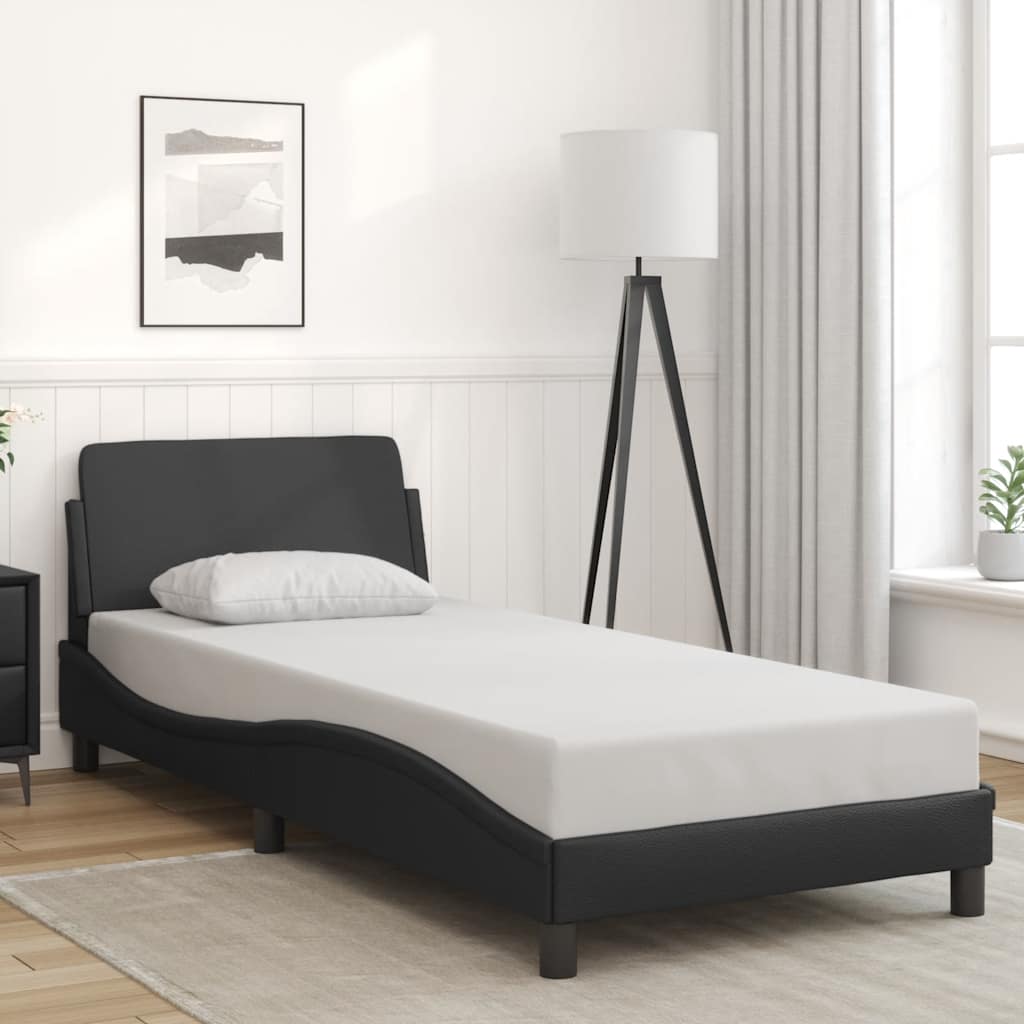Sengeramme Dover svart 90x190 cm kunstlær