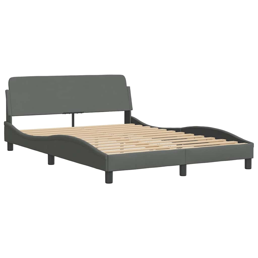 Sengeramme Dover lysegrå 135x190 cm stoff
